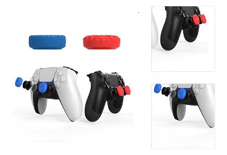 iPega P5029 PlayStation 4/5 krytky na controller, červené/modré 3