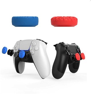 iPega P5029 PlayStation 4/5 krytky na controller, červené/modré 2