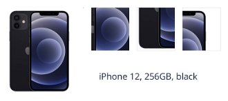 iPhone 12, 256GB, čierna 1