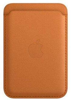 iPhone Leather Wallet with MagSafe, golden brown
