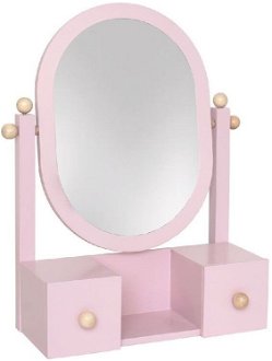 Detské kozmetické zrkadlo ružové 2