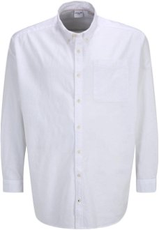 Jack & Jones Plus Košeľa 'Oxford'  biela