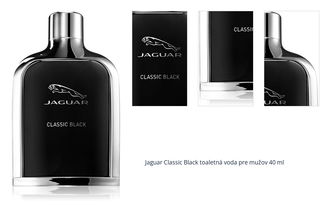 Jaguar Classic Black toaletná voda pre mužov 40 ml 1