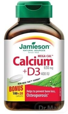 Jamieson Mega Cal Vápnik + Vitamin D3