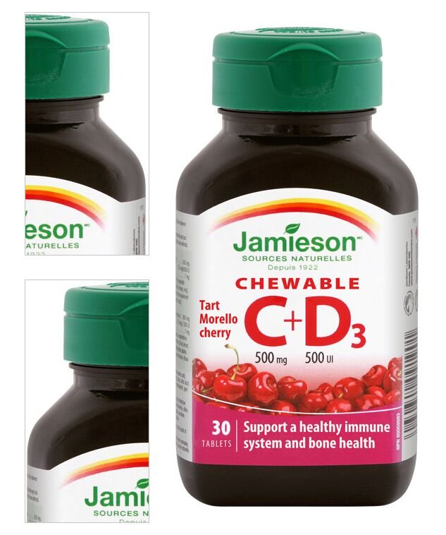 Jamieson Vitamín C+D Cherry 500 mg 30 tbl. 9