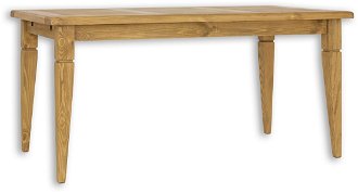 Jedálenský sedliacky stôl masív 90x160 mes 03b - k01 svetlá borovica