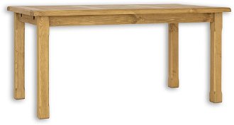 Jedálenský stôl 90x160 mes 02 a s hladkou doskou - k01 svetlá borovica