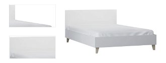Jednolôžková posteľ Fiera 90 - biela 4
