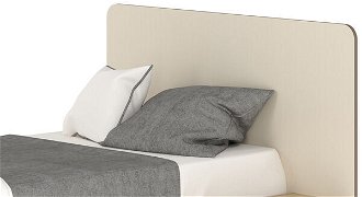 Jednolôžková posteľ s roštom Loros 90 90x200 cm - dub artisan / latte / champagne 7