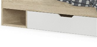 Jednolôžková posteľ s roštom Tavir 90 90x200 cm - dub sonoma / biela 8