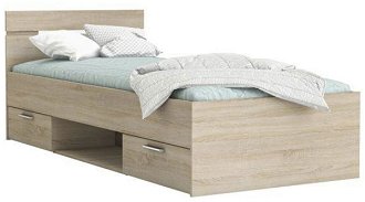 Jednolôžková posteľ s úložným priestorom Michigan New 90 - dub sonoma