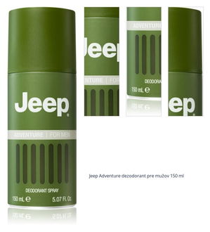 Jeep Adventure dezodorant pre mužov 150 ml 1