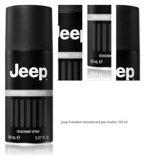 Jeep Freedom dezodorant pre mužov 150 ml 1