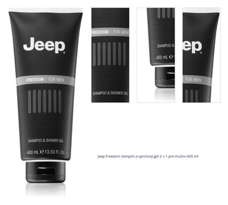 Jeep Freedom šampón a sprchový gél 2 v 1 pre mužov 400 ml 1