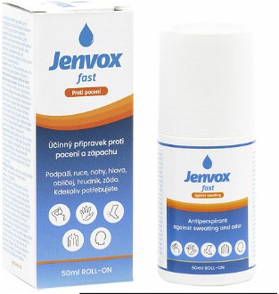 JENVOX Fast Roll-on Potenie a zápach 50 ml 2