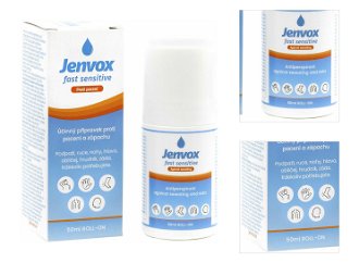 JENVOX Fast Sensitive Roll-on Proti poteniu a zápachu 50 ml 3
