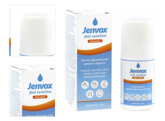 JENVOX Fast Sensitive Roll-on Proti poteniu a zápachu 50 ml 4
