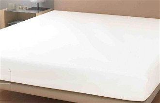 Jersey plachta - biele - jersey plachta - biele 90 x 200 cm 5