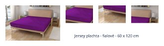 Jersey plachta - fialové - 60 x 120 cm 1