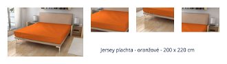 Jersey plachta - oranžové - 200 x 220 cm 1