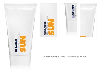 Jil Sander Sun sprchový gél a šampón 2 v 1 s parfumáciou pre ženy 150 ml 1