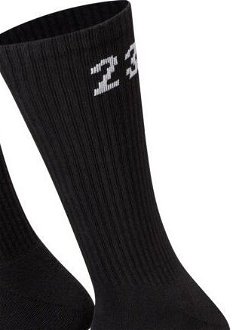 Jordan Essentials 3 Pack Crew Black Socks - Unisex - Ponožky Jordan - Čierne - DA5718-010 - Veľkosť: L 7