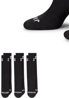 Jordan Essentials 3 Pack Crew Black Socks - Unisex - Ponožky Jordan - Čierne - DA5718-010 - Veľkosť: L 8