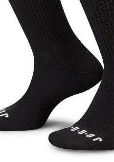 Jordan Essentials 3 Pack Crew Black Socks - Unisex - Ponožky Jordan - Čierne - DA5718-010 - Veľkosť: L 5