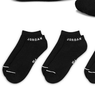 Jordan Everyday No-Show 3-Pack Socks Black - Unisex - Ponožky Jordan - Čierne - DX9656-010 - Veľkosť: L 8