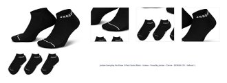 Jordan Everyday No-Show 3-Pack Socks Black - Unisex - Ponožky Jordan - Čierne - DX9656-010 - Veľkosť: L 1