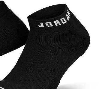 Jordan Everyday No-Show 3-Pack Socks Black - Unisex - Ponožky Jordan - Čierne - DX9656-010 - Veľkosť: M 7