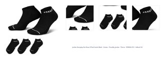 Jordan Everyday No-Show 3-Pack Socks Black - Unisex - Ponožky Jordan - Čierne - DX9656-010 - Veľkosť: M 1