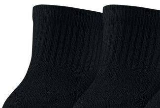Jordan Jumpman QTR 3 Pair Socks - Pánske - Ponožky Jordan - Čierne - SX5544-010 - Veľkosť: S 6
