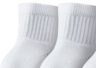 Jordan Jumpman QTR 3 Pair Socks - Unisex - Ponožky Jordan - Biele - SX5544-100 - Veľkosť: S 6