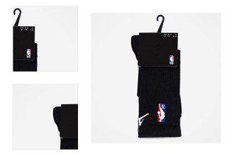 Jordan NBA 75 Crew Socks Black - Pánske - Ponožky Jordan - Čierne - DM3849-010 - Veľkosť: M 4