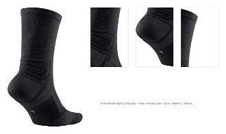 Jordan Ultimate Flight 2.0 Crew Socks - Pánske - Ponožky Jordan - Čierne - SX5854-010 - Veľkosť: L 1