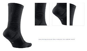 Jordan Ultimate Flight 2.0 Crew Socks - Pánske - Ponožky Jordan - Čierne - SX5854-010 - Veľkosť: M 1