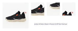 Jordan W Delta 2 Black/ Infrared 23-Off Noir-Oatmeal 1