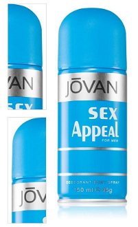 Jovan Sex Appeal dezodorant v spreji pre mužov 150 ml 4