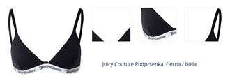 Juicy Couture Podprsenka  čierna / biela 1