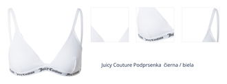 Juicy Couture Podprsenka  čierna / biela 1