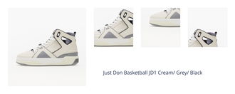 Just Don Basketball JD1 Cream/ Grey/ Black 1