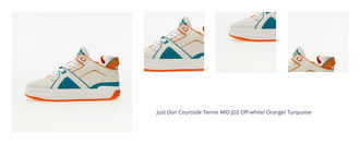 Just Don Courtside Tennis MID JD2 Off-white/ Orange/ Turquoise 1