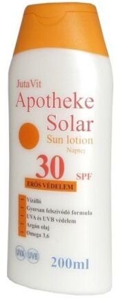 Jutavit Apotheke Solar Sun lotion 30 SPF Opaľovacie mlieko 200 ml