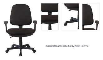 Kancelárska stolička Colby New - čierna 1