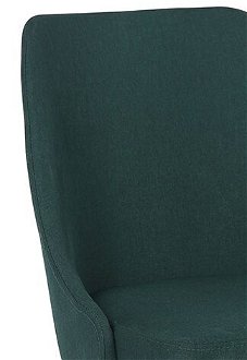 Kancelárska stolička Ediz - smaragdová / chróm 6