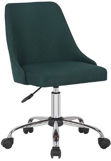 Kancelárska stolička Ediz - smaragdová / chróm 2