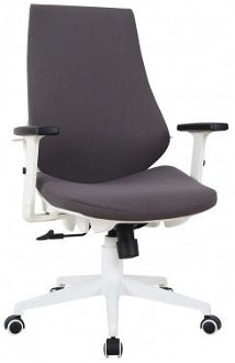 Kancelárska stolička Epos, biela/sivá%