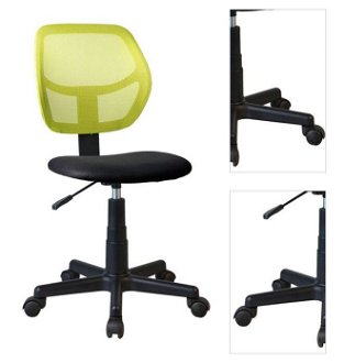 Kancelárska stolička Mesh - zelená / čierna 3