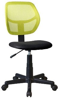 Kancelárska stolička Mesh - zelená / čierna 2